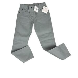 Hanna Andersson Skinny Dyed Denim Pant size 130 Gray NEW